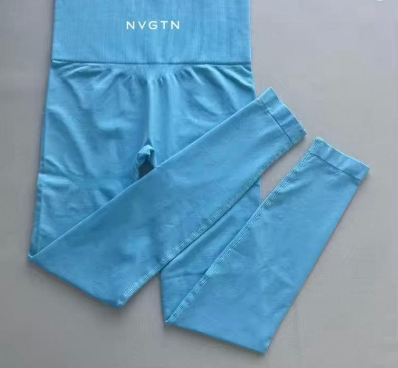 NVGTN Leggings sans couture pour femmes, pantalon de yoga taille haute