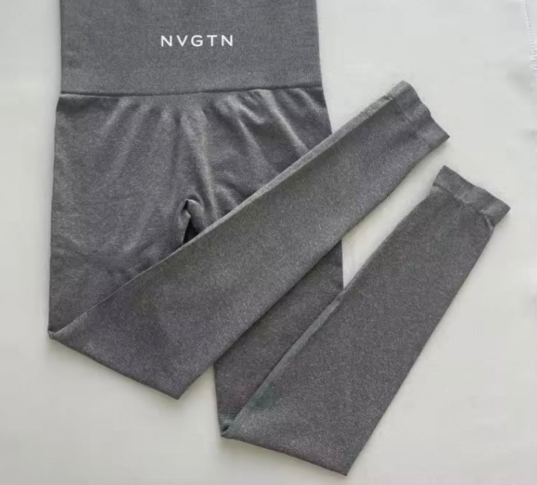 NVGTN Leggings sans couture pour femmes, pantalon de yoga taille haute