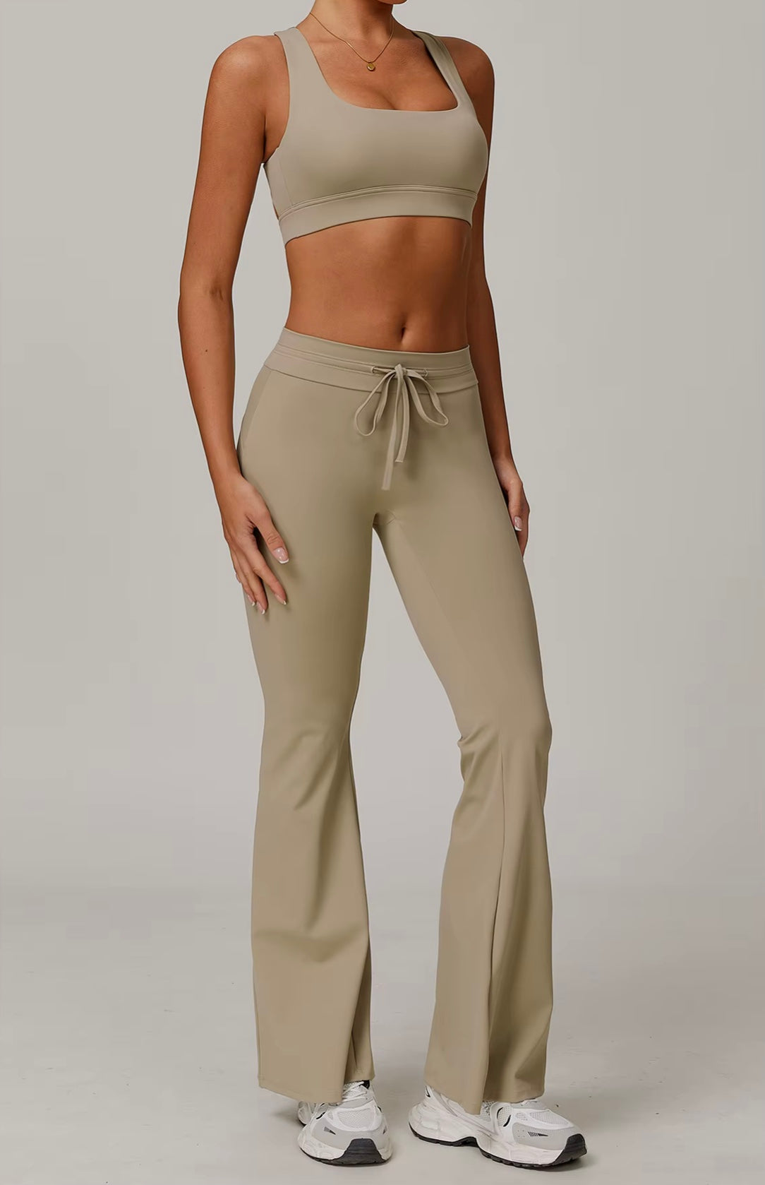 Costume de Yoga 2 pièces, vêtements de sport, ensemble de sport pour femmes, survêtement, Leggings de course, entraînement, manches longues, soutien-gorge Push Up, vêtements de Yoga