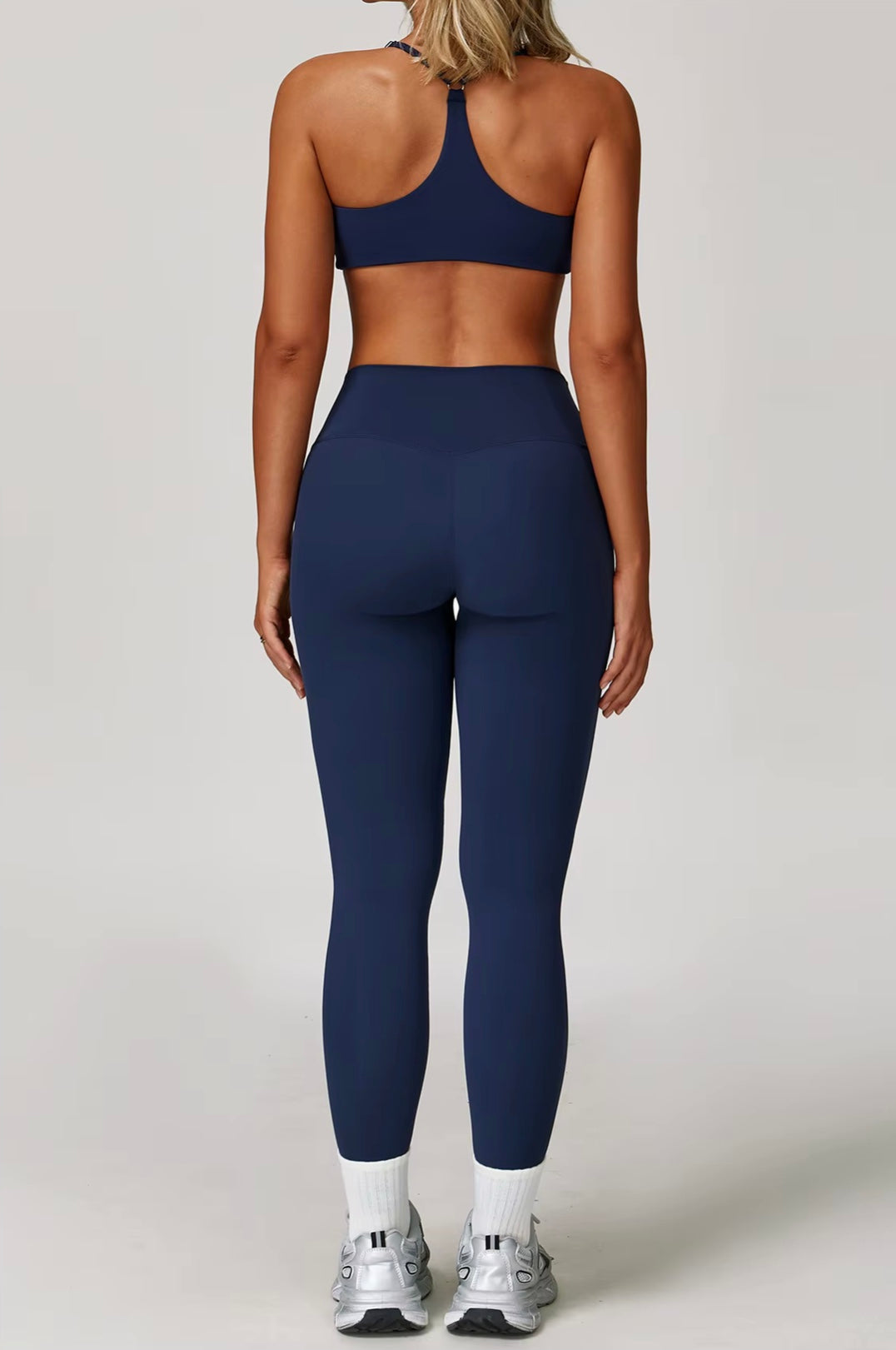 Ensemble de gymnastique 3 pièces pour femmes, veste de soutien-gorge de Yoga, taille haute, Leggings froissés, short, combinaison de sport, vêtements de Fitness