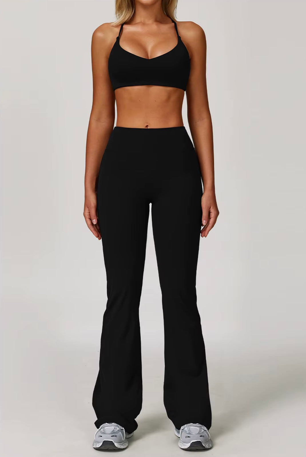 Ensemble de gymnastique 3 pièces pour femmes, veste de soutien-gorge de Yoga, taille haute, Leggings froissés, short, combinaison de sport, vêtements de Fitness