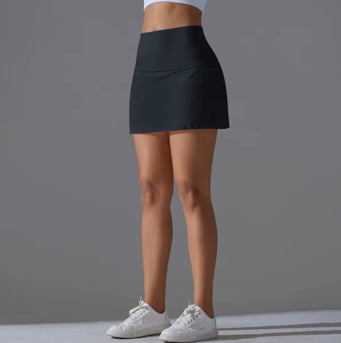 Jupe de Yoga jupe de Tennis de Badminton taille haute jupe de sueur respirante élasticité à séchage rapide jupe de Yoga Double couche legging intérieur