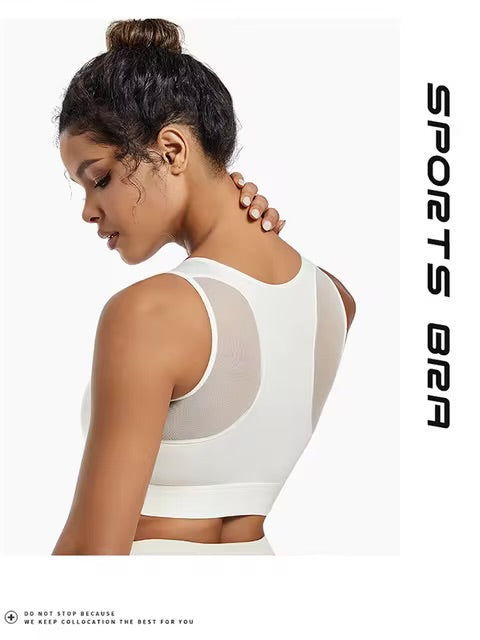 Soutien-gorge de sport grande taille pour femme, haute résistance, absorbant les chocs, haut de