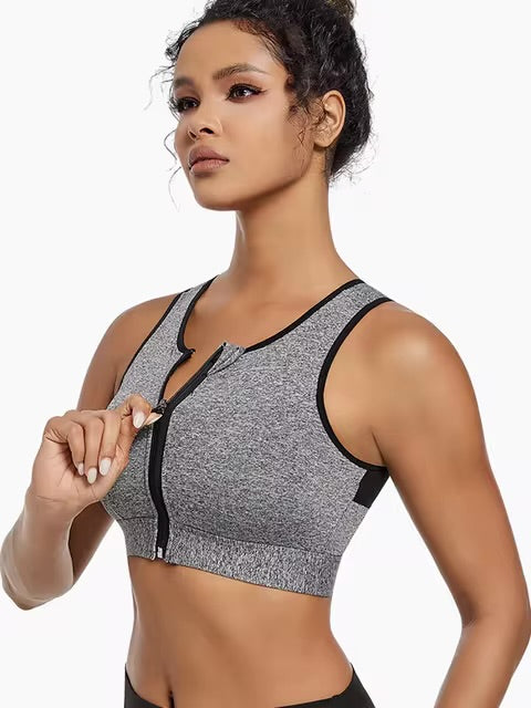 Soutien-gorge de sport grande taille pour femme, haute résistance, absorbant les chocs, haut de