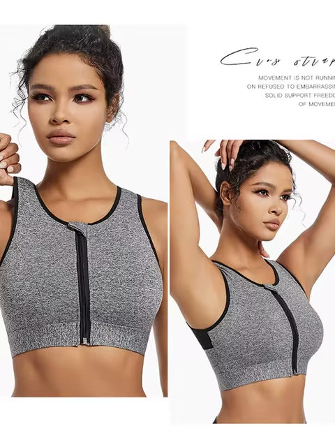 Soutien-gorge de sport grande taille pour femme, haute résistance, absorbant les chocs, haut de