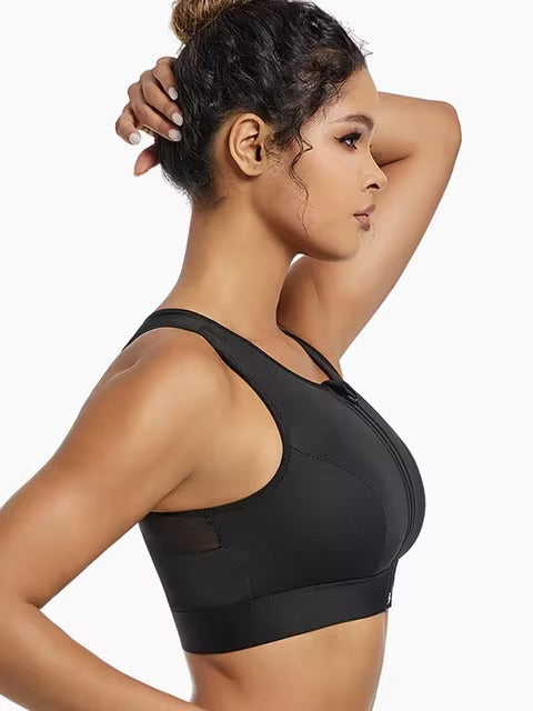 Soutien-gorge de sport grande taille pour femme, haute résistance, absorbant les chocs, haut de