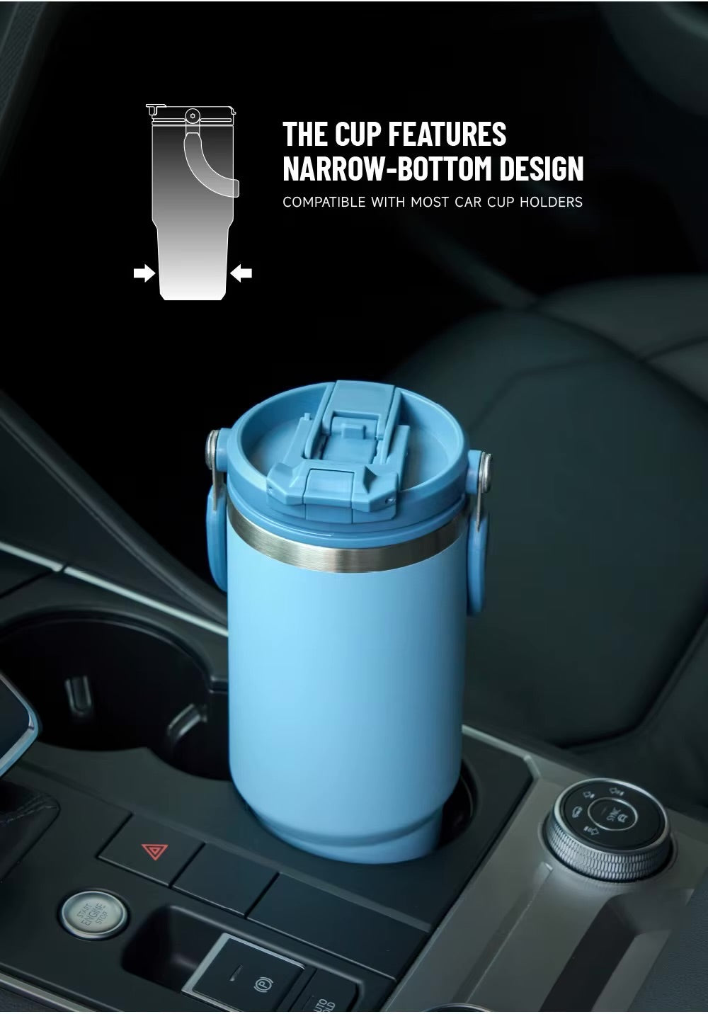 Tyeso Thermos de grande capacité avec poignée