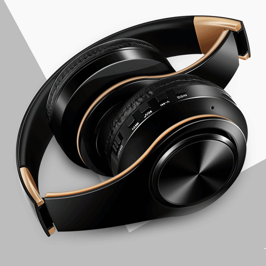 Casque sans fil Bluetooth pour hommes – Édition dorée