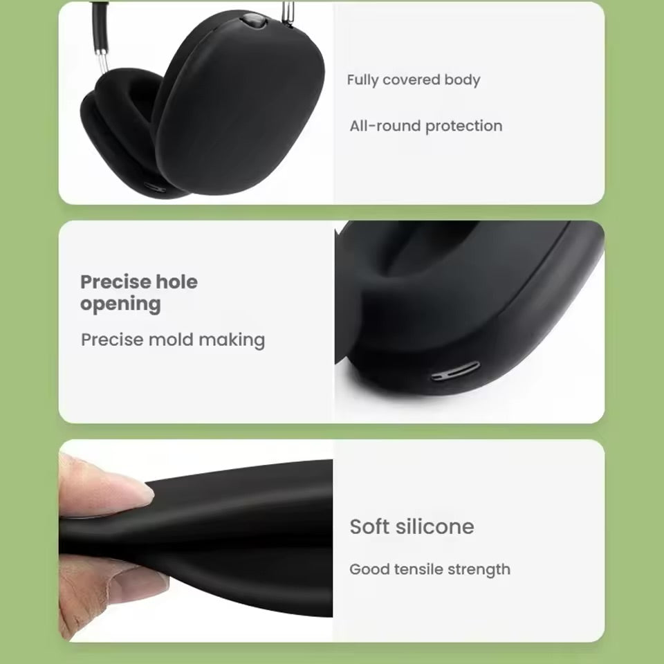 Coque en silicone souple 3 en 1 pour AirPods Max
