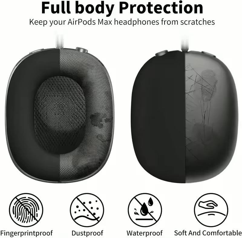 Coque en silicone souple 3 en 1 pour AirPods Max