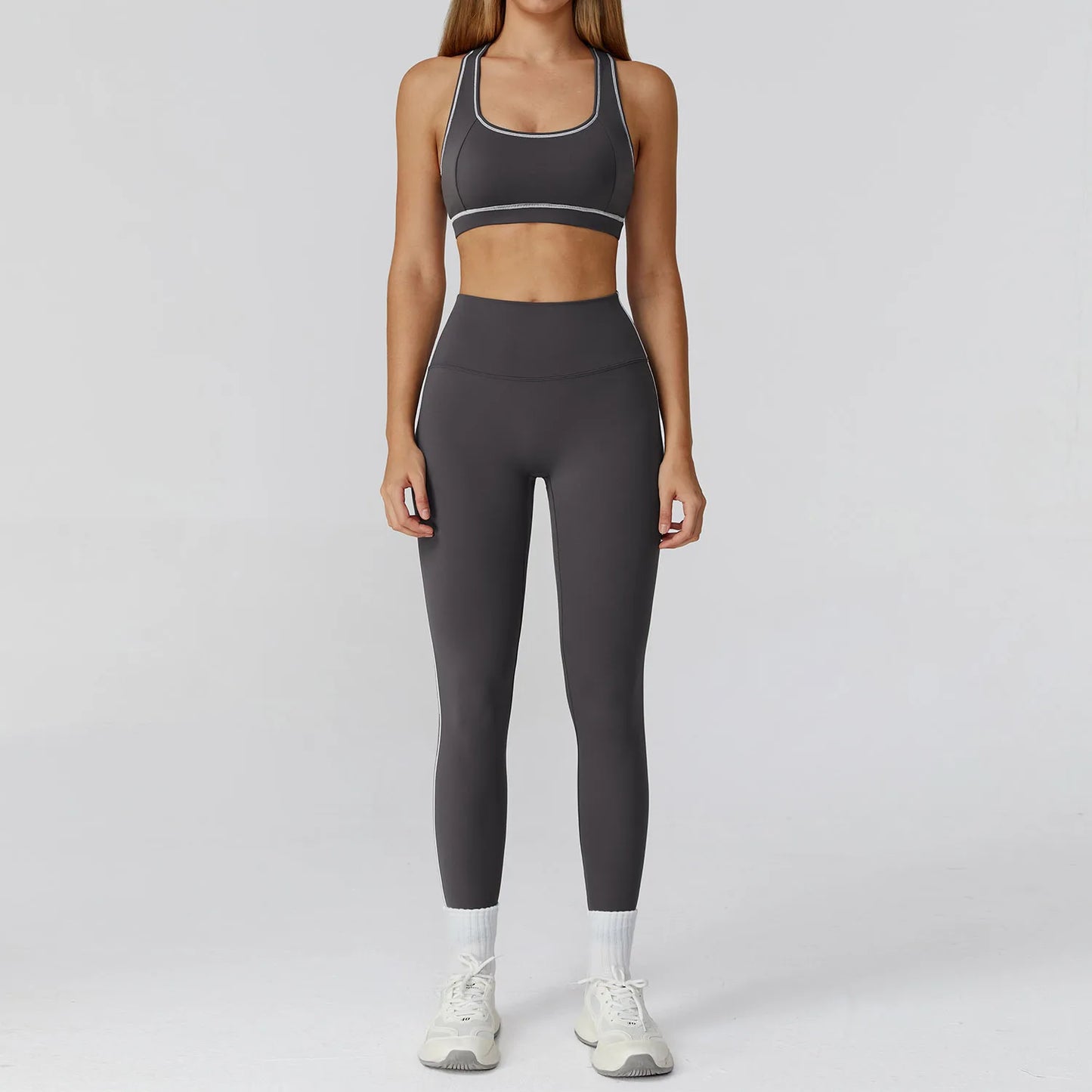 Ensemble de Yoga sans couture 2/3 pièces, vêtements de sport, combinaisons de Yoga pour femmes, ensemble de Fitness, survêtements, veste de sport à manches longues, Leggings de gymnastique