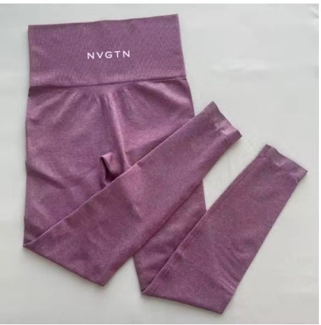 NVGTN Leggings sans couture pour femmes, pantalon de yoga taille haute