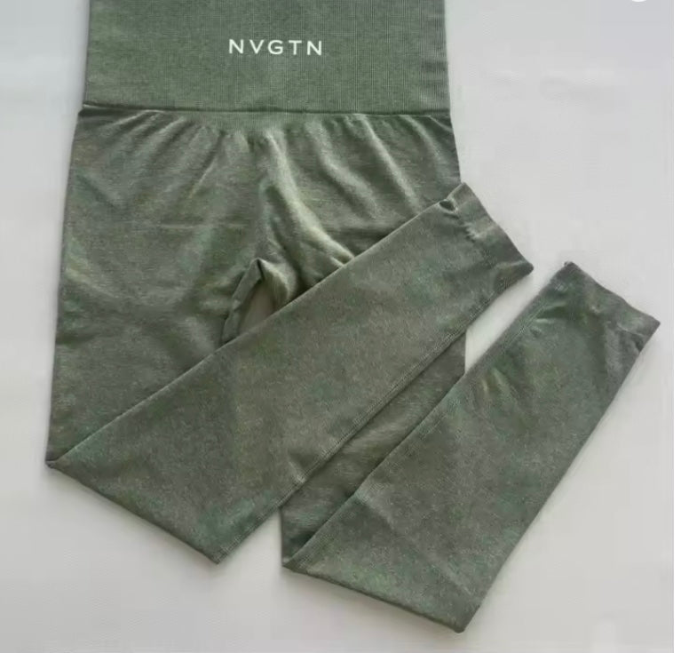 NVGTN Leggings sans couture pour femmes, pantalon de yoga taille haute
