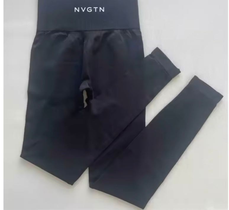 NVGTN Leggings sans couture pour femmes, pantalon de yoga taille haute