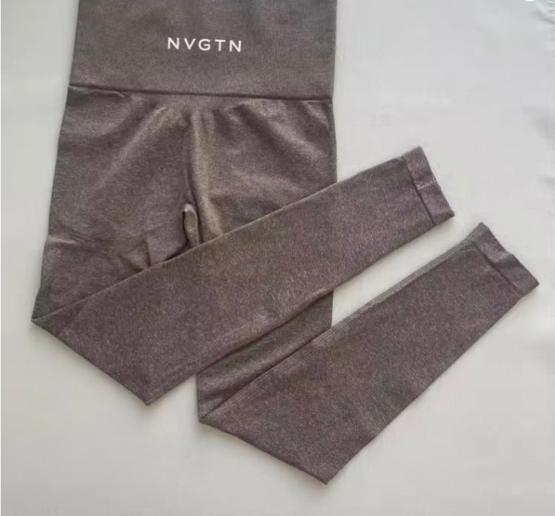 NVGTN Leggings sans couture pour femmes, pantalon de yoga taille haute
