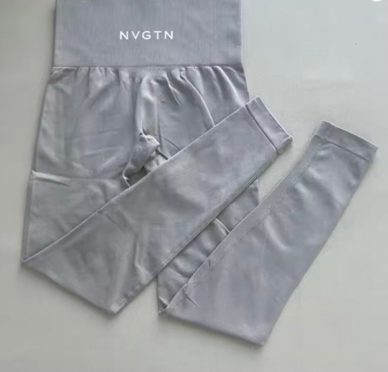 NVGTN Leggings sans couture pour femmes, pantalon de yoga taille haute