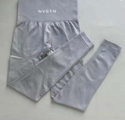 NVGTN Leggings sans couture pour femmes, pantalon de yoga taille haute