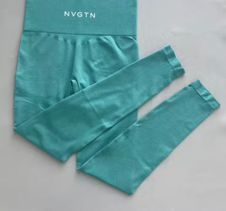 NVGTN Leggings sans couture pour femmes, pantalon de yoga taille haute
