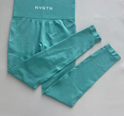 NVGTN Leggings sans couture pour femmes, pantalon de yoga taille haute