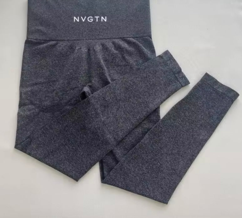 NVGTN Leggings sans couture pour femmes, pantalon de yoga taille haute