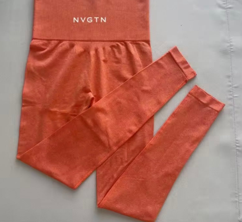 NVGTN Leggings sans couture pour femmes, pantalon de yoga taille haute