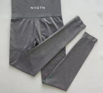NVGTN Leggings sans couture pour femmes, pantalon de yoga taille haute