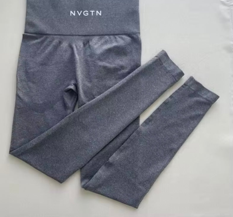 NVGTN Leggings sans couture pour femmes, pantalon de yoga taille haute
