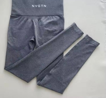 NVGTN Leggings sans couture pour femmes, pantalon de yoga taille haute