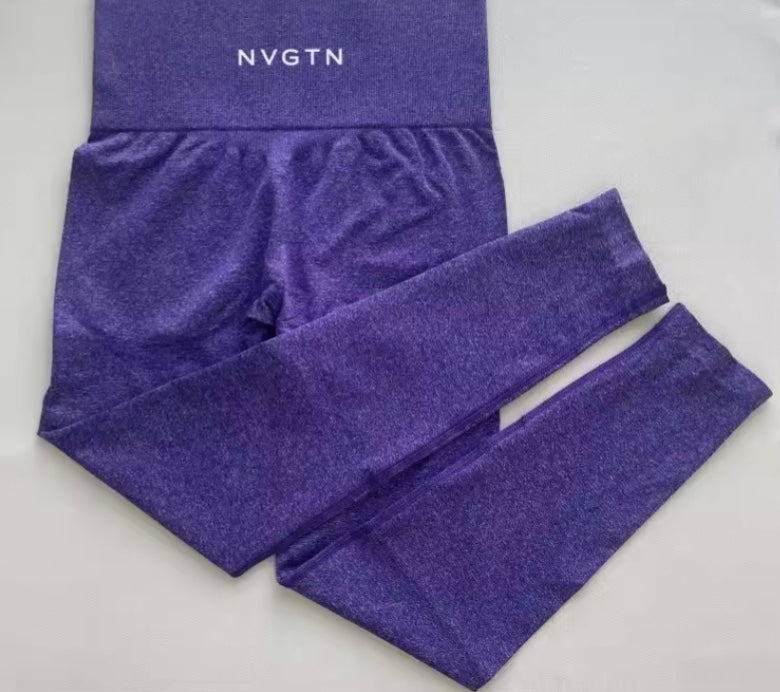 NVGTN Leggings sans couture pour femmes, pantalon de yoga taille haute