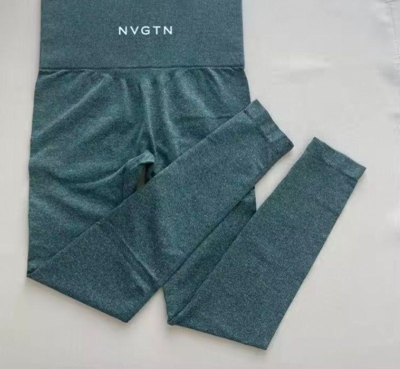 NVGTN Leggings sans couture pour femmes, pantalon de yoga taille haute