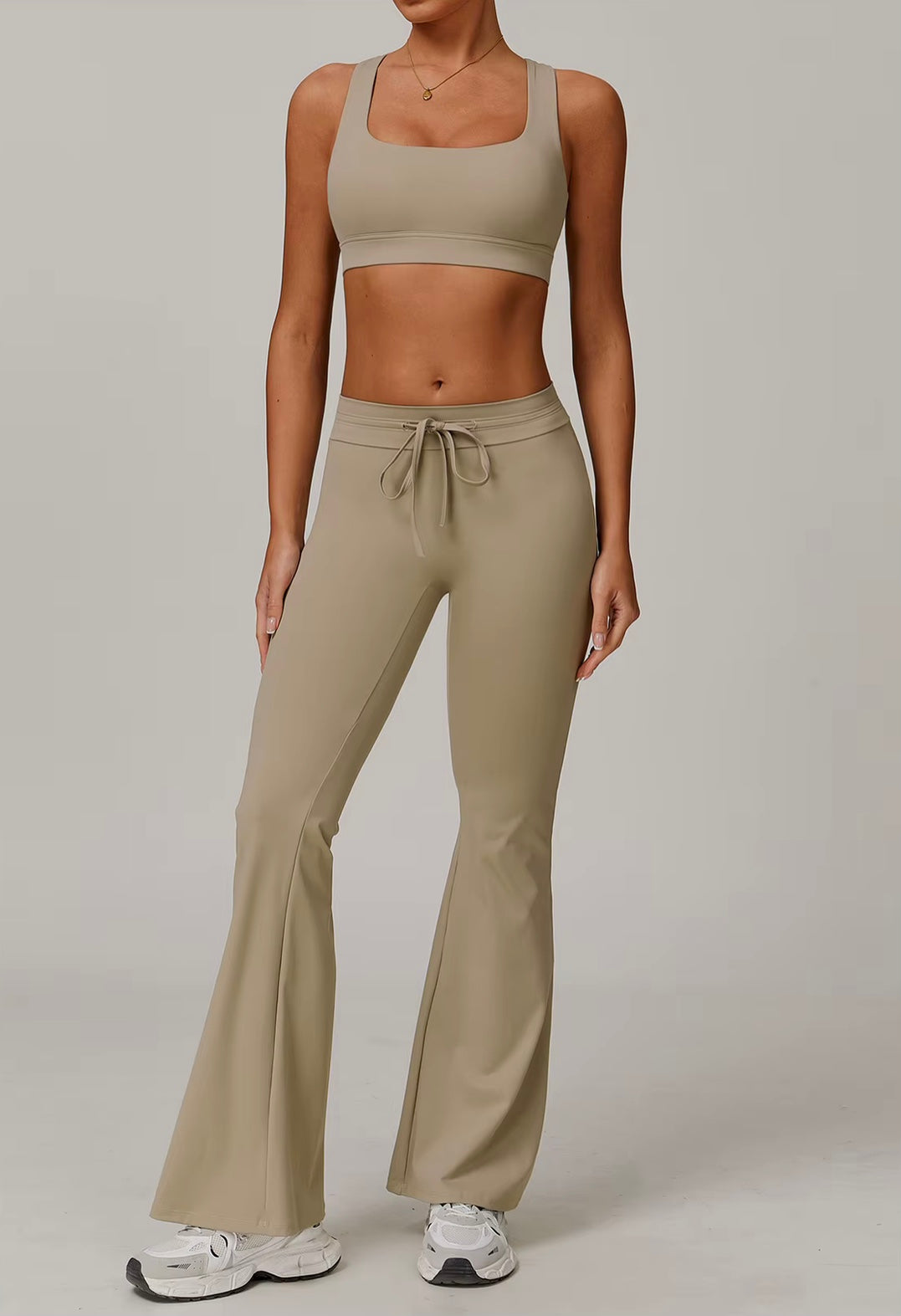 Costume de Yoga 2 pièces, vêtements de sport, ensemble de sport pour femmes, survêtement, Leggings de course, entraînement, manches longues, soutien-gorge Push Up, vêtements de Yoga