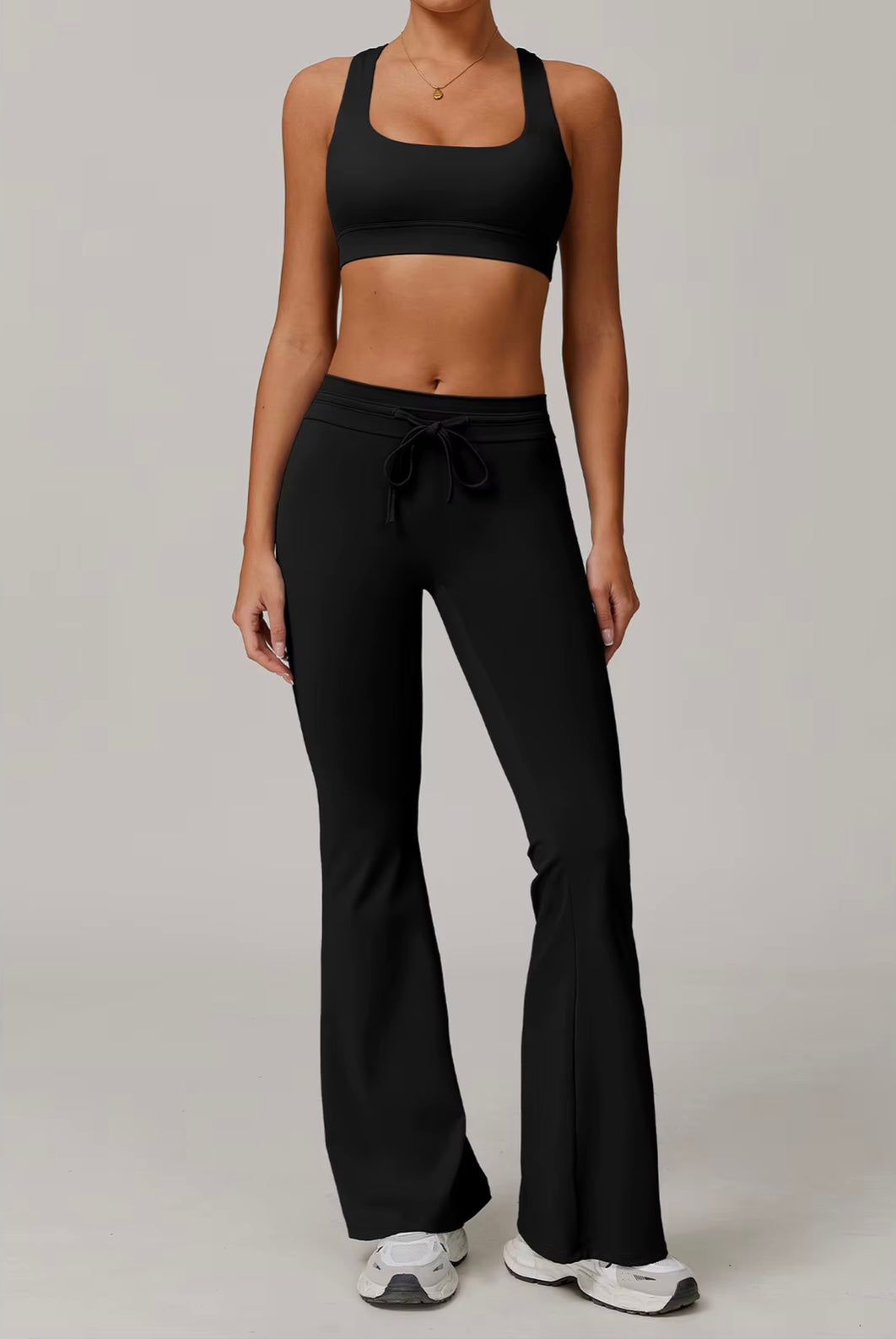 Costume de Yoga 2 pièces, vêtements de sport, ensemble de sport pour femmes, survêtement, Leggings de course, entraînement, manches longues, soutien-gorge Push Up, vêtements de Yoga