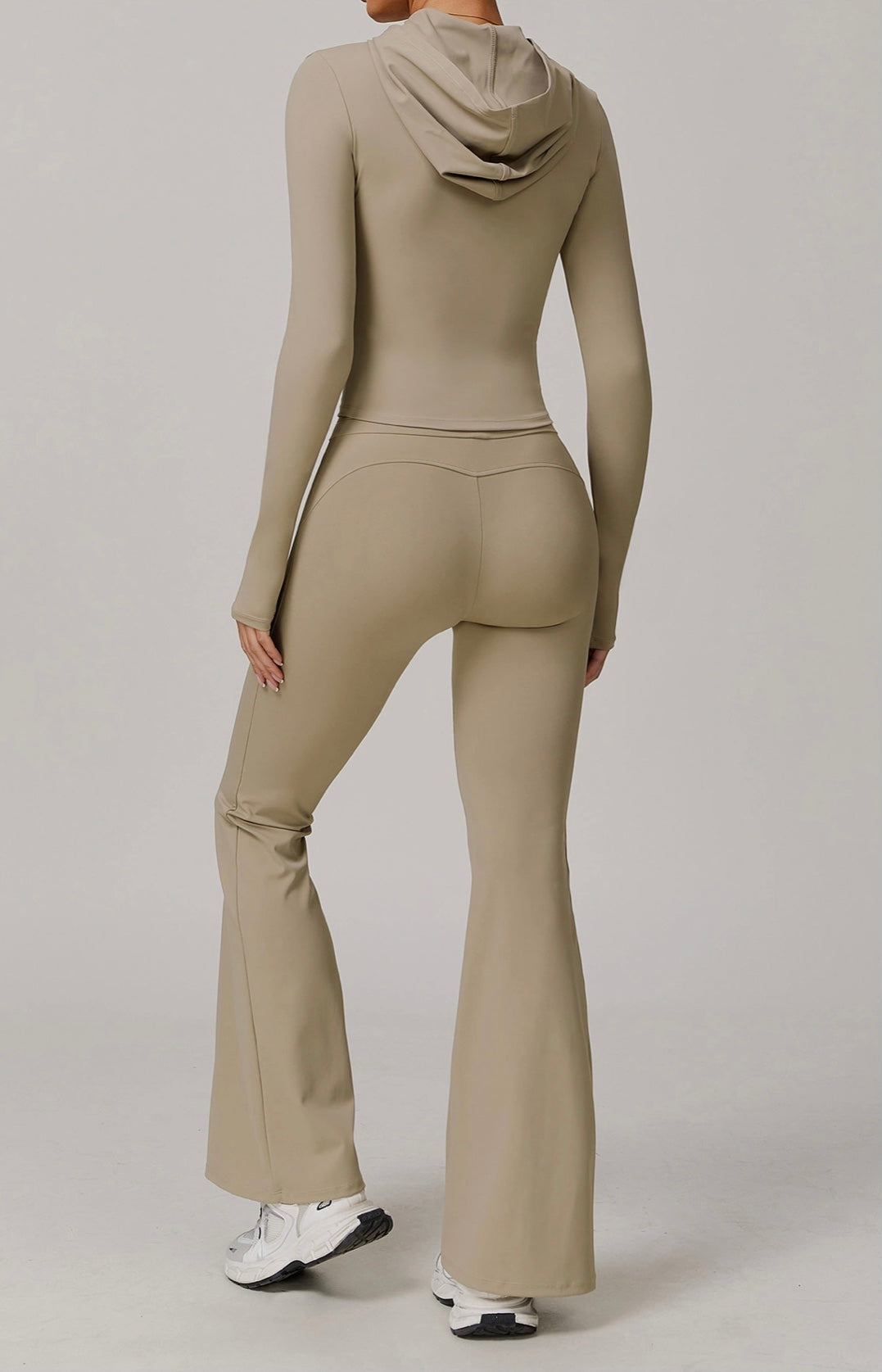 Costume de Yoga 2 pièces, vêtements de sport, ensemble de sport pour femmes, survêtement, Leggings de course, entraînement, manches longues, soutien-gorge Push Up, vêtements de Yoga