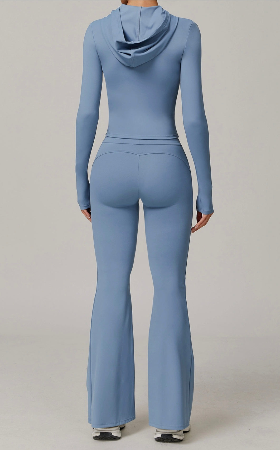 Costume de Yoga 2 pièces, vêtements de sport, ensemble de sport pour femmes, survêtement, Leggings de course, entraînement, manches longues, soutien-gorge Push Up, vêtements de Yoga