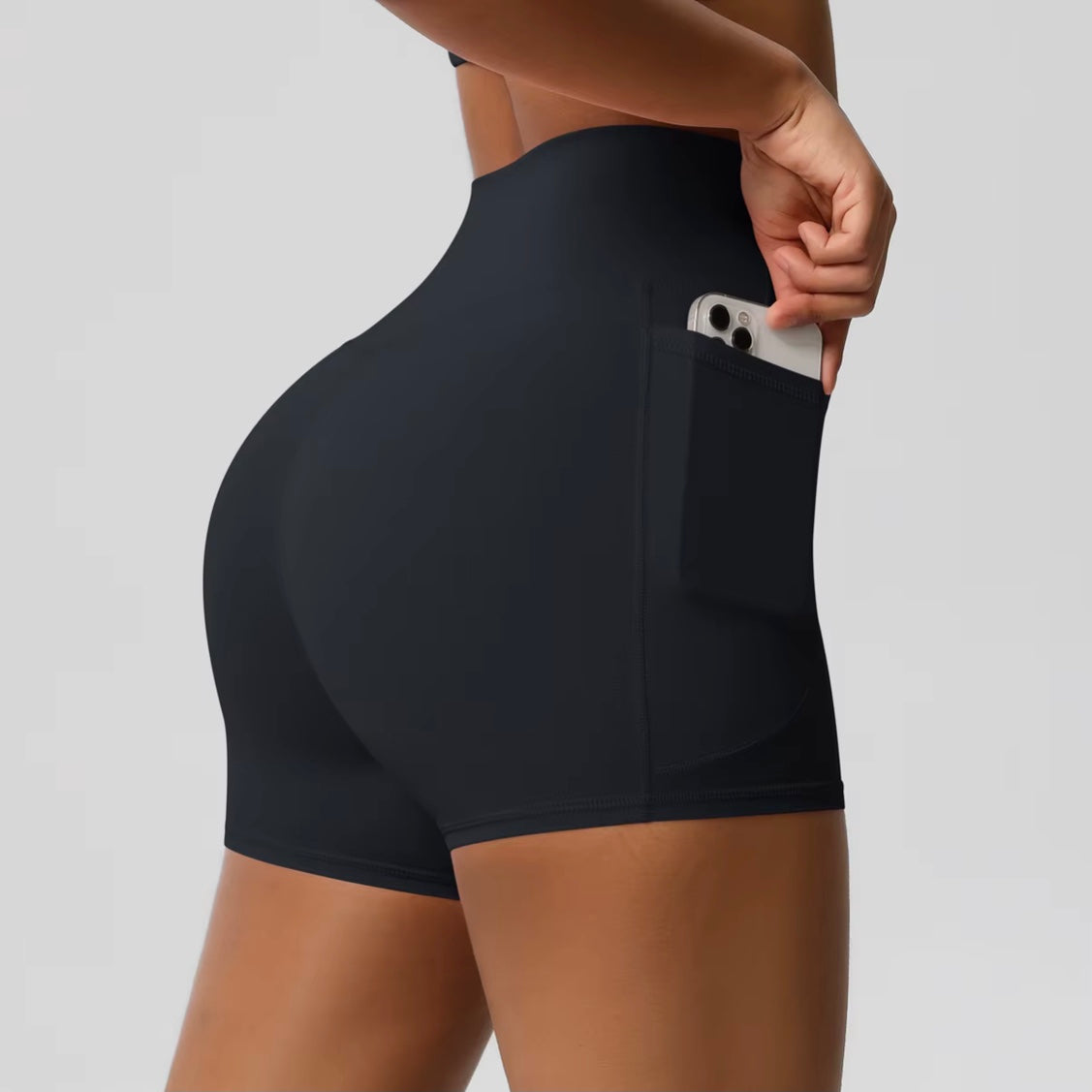 Short de sport pour femmes avec poche, Legging de Yoga, résistant aux squats, taille haute, Fitness, serré, séchage rapide, cyclisme, entraînement, gymnastique