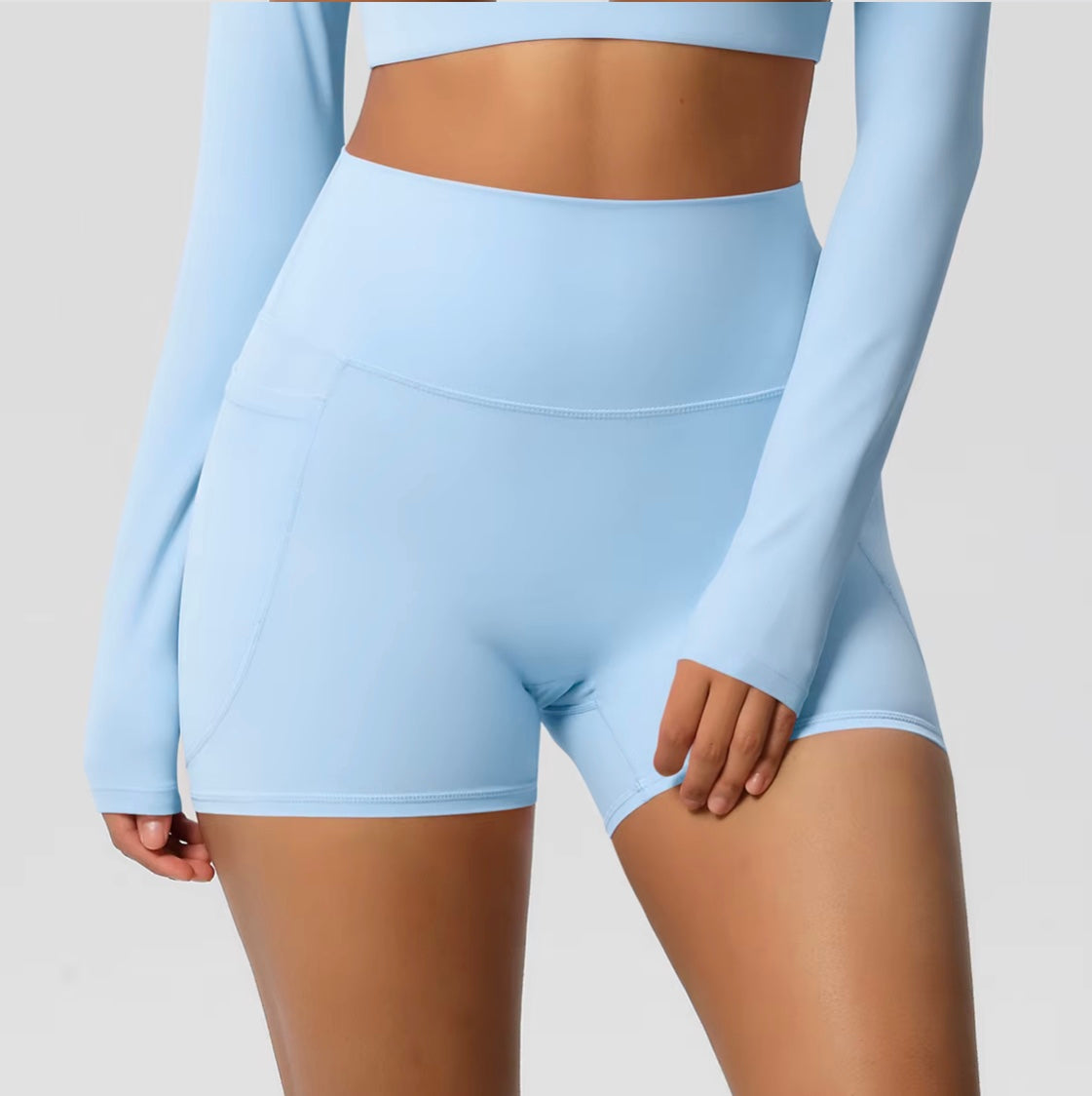 Short de sport pour femmes avec poche, Legging de Yoga, résistant aux squats, taille haute, Fitness, serré, séchage rapide, cyclisme, entraînement, gymnastique