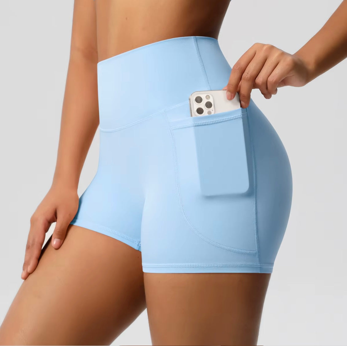 Short de sport pour femmes avec poche, Legging de Yoga, résistant aux squats, taille haute, Fitness, serré, séchage rapide, cyclisme, entraînement, gymnastique