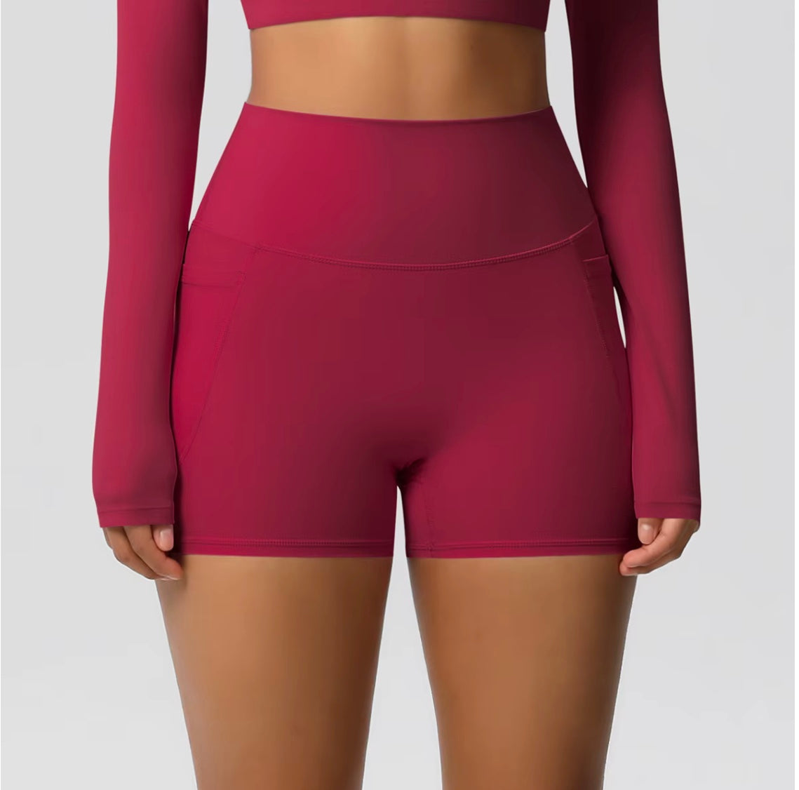 Short de sport pour femmes avec poche, Legging de Yoga, résistant aux squats, taille haute, Fitness, serré, séchage rapide, cyclisme, entraînement, gymnastique