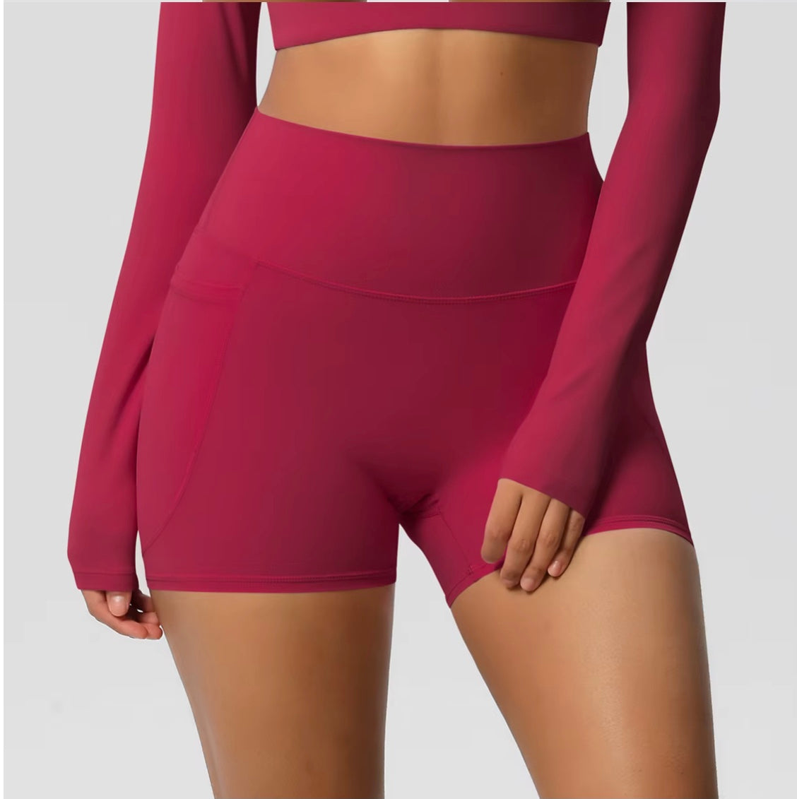 Short de sport pour femmes avec poche, Legging de Yoga, résistant aux squats, taille haute, Fitness, serré, séchage rapide, cyclisme, entraînement, gymnastique