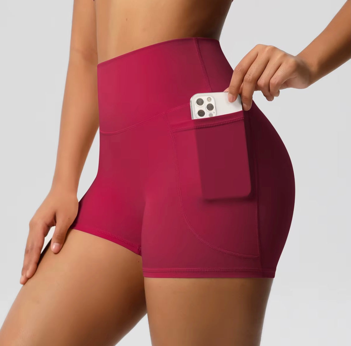 Short de sport pour femmes avec poche, Legging de Yoga, résistant aux squats, taille haute, Fitness, serré, séchage rapide, cyclisme, entraînement, gymnastique