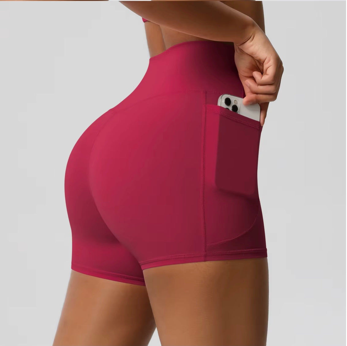 Short de sport pour femmes avec poche, Legging de Yoga, résistant aux squats, taille haute, Fitness, serré, séchage rapide, cyclisme, entraînement, gymnastique