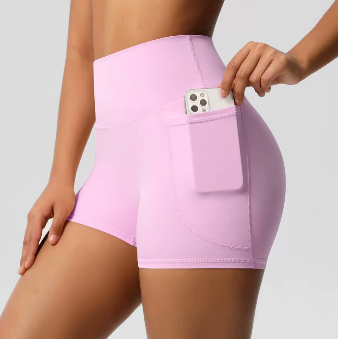 Short de sport pour femmes avec poche, Legging de Yoga, résistant aux squats, taille haute, Fitness, serré, séchage rapide, cyclisme, entraînement, gymnastique