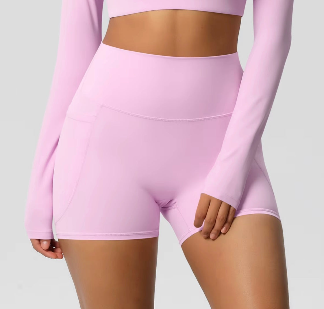 Short de sport pour femmes avec poche, Legging de Yoga, résistant aux squats, taille haute, Fitness, serré, séchage rapide, cyclisme, entraînement, gymnastique