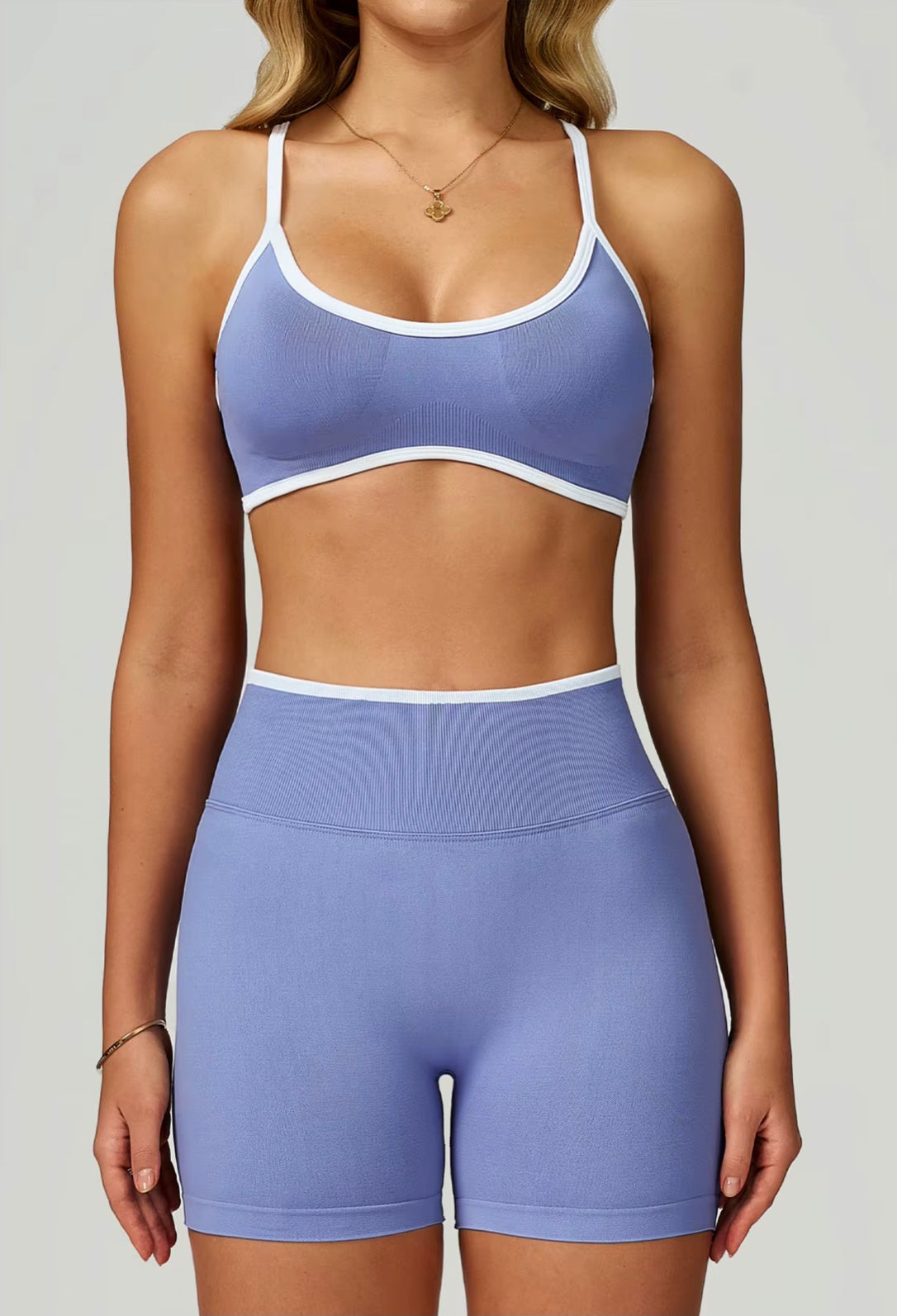 Soutien-gorge de sport sans couture pour femmes, col licou, soutien élevé, push-up, dos ouvert, vêtements de sport, débardeur, sous-vêtements de Fitness, brassière d'entraînement de Yoga