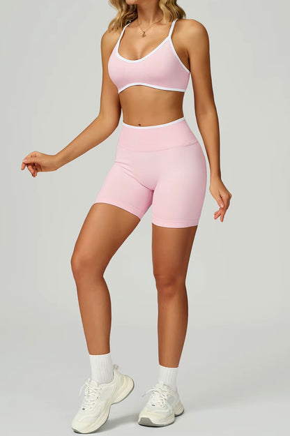 Soutien-gorge de sport sans couture pour femmes, col licou, soutien élevé, push-up, dos ouvert, vêtements de sport, débardeur, sous-vêtements de Fitness, brassière d'entraînement de Yoga