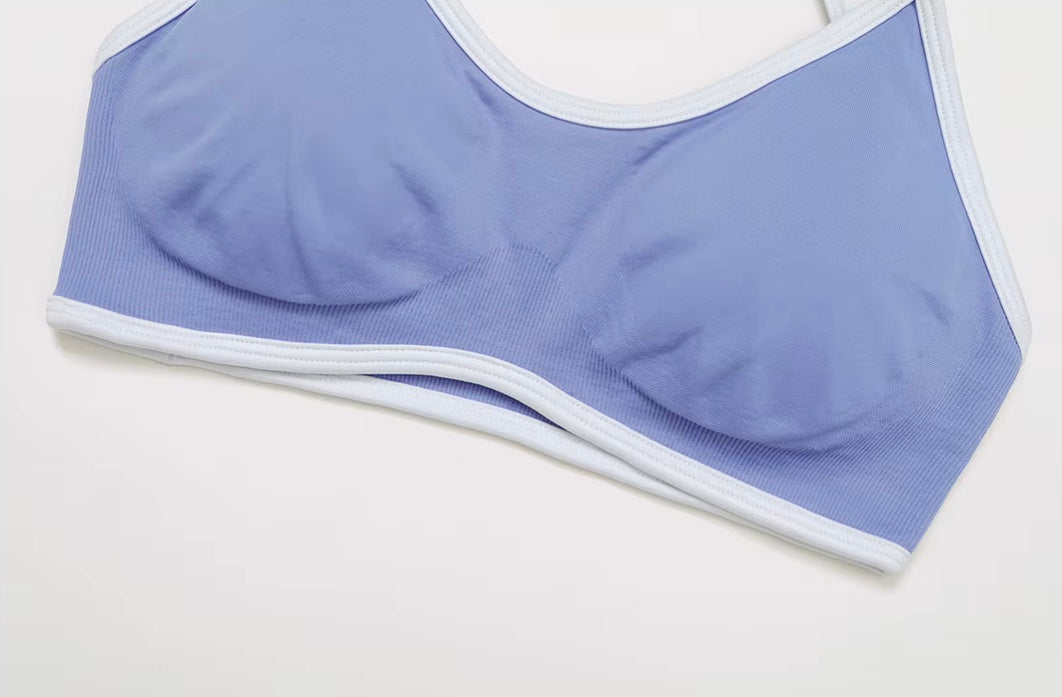 Soutien-gorge de sport sans couture pour femmes, col licou, soutien élevé, push-up, dos ouvert, vêtements de sport, débardeur, sous-vêtements de Fitness, brassière d'entraînement de Yoga