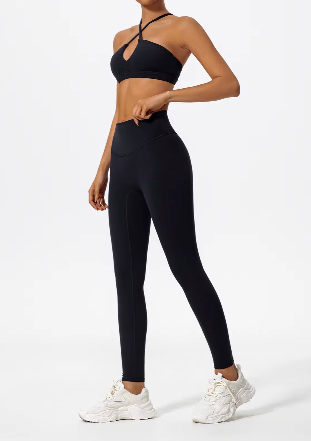 Ctenkevet deux pièces ensemble de Sport pour femmes poitrine croisé vêtements de Yoga femme Gym Bandeau Sport soutien-gorge costumes tenue de Sport pour femme