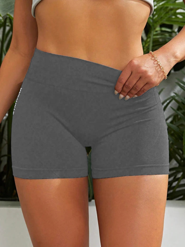 Short d'entraînement taille haute pour femme, pantalon court de Yoga