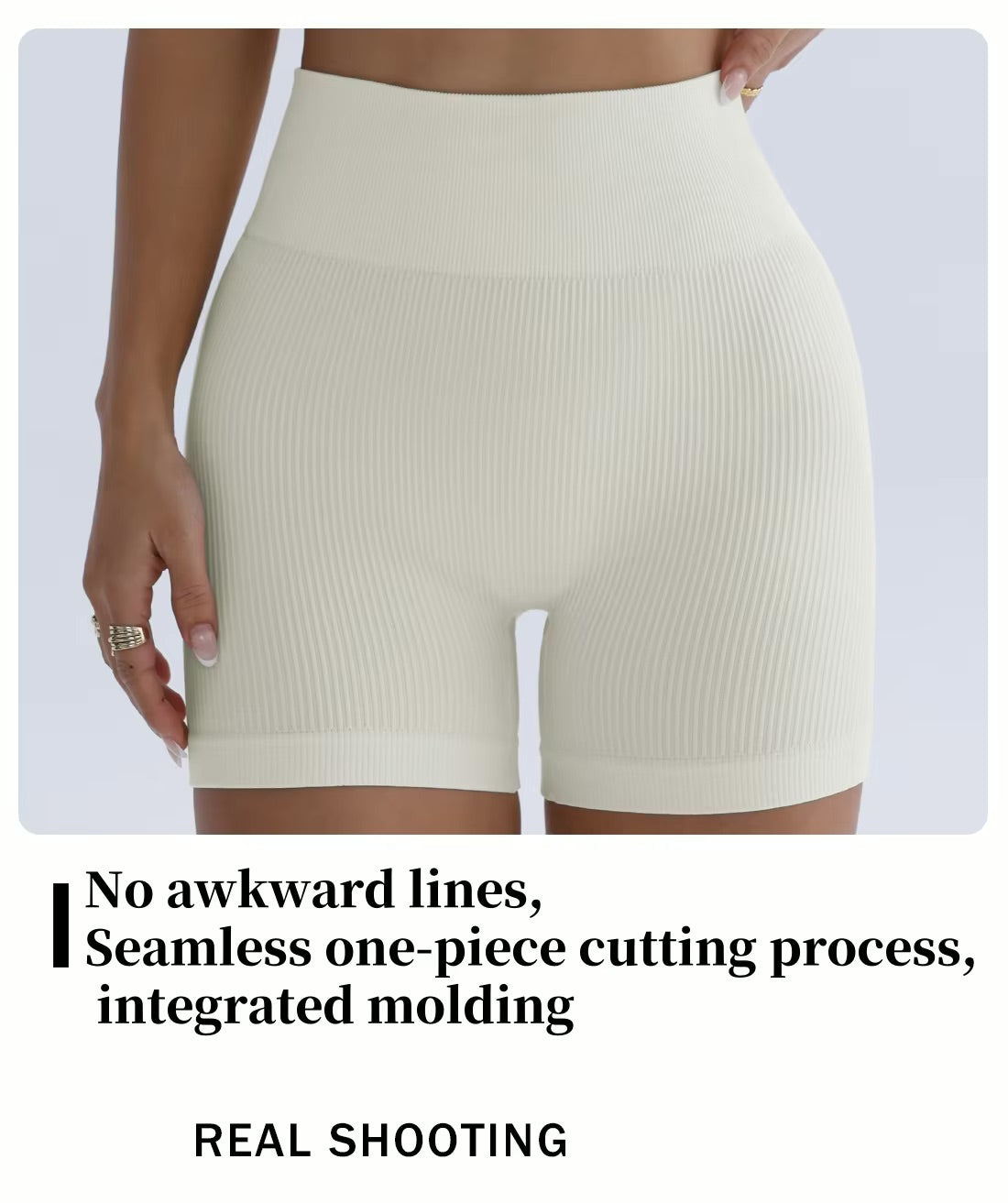 Pantalon de Yoga taille haute pour femmes, conçu pour soulever et façonner, ajusté avec une couleur unie et une Texture côtelée, short de sport
