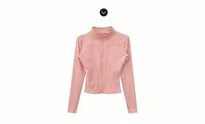 Sun – manteau de sport à séchage rapide pour femmes, veste de Yoga à manches longues avec fermeture écla